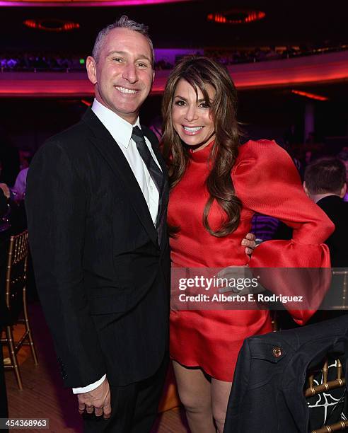 Director Adam Shankman and musician Paula Abdul attend "TrevorLIVE LA" honoring Jane Lynch and Toyota for the Trevor Project at Hollywood Palladium...