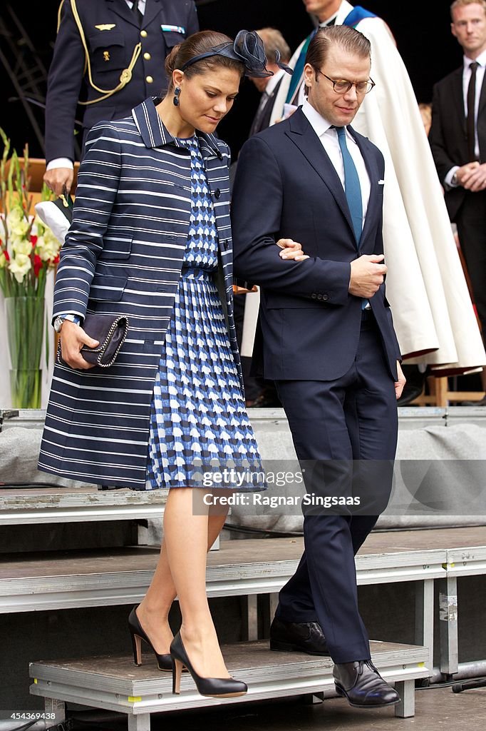 Swedish Royals Attend Celebrations To Mark the 1,000th Anniversary of Skara Diocese