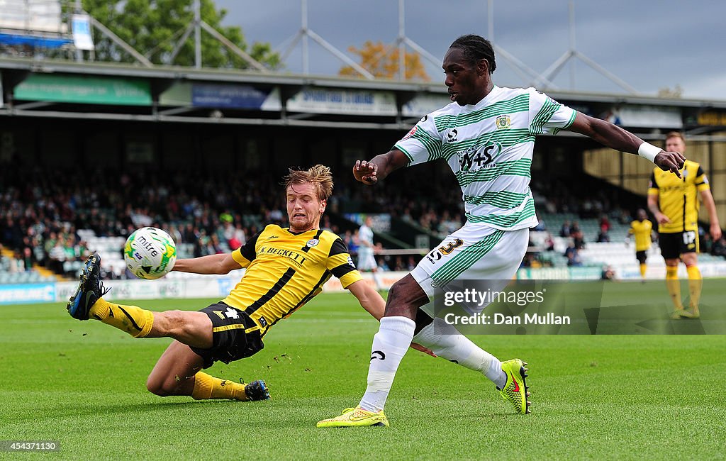 Yeovil Town v Barnsley - Sky Bet League One