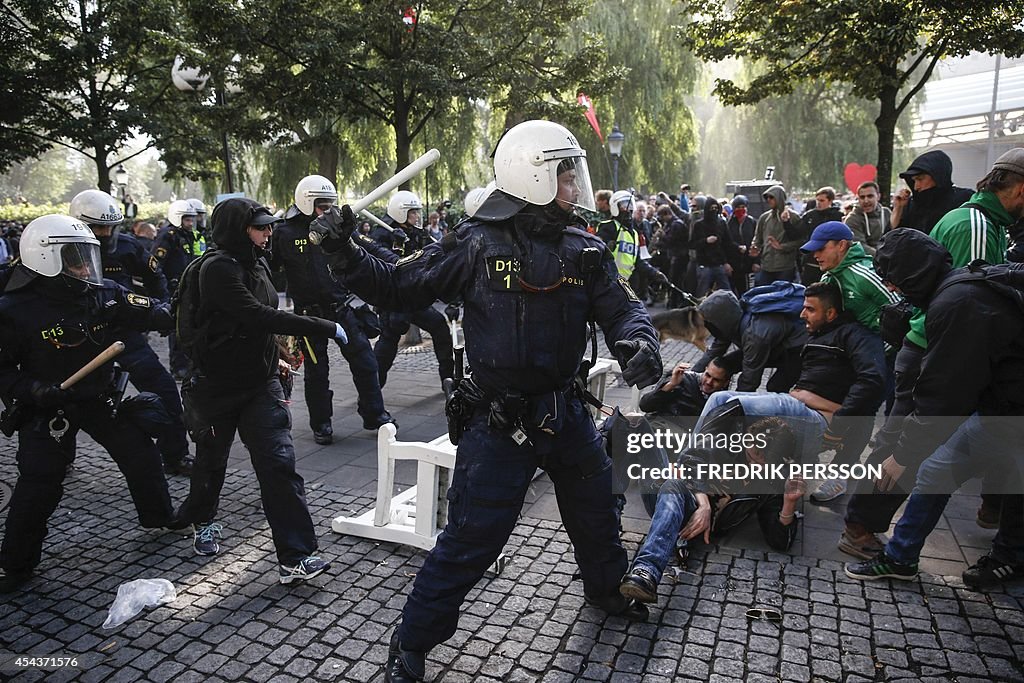 SWEDEN-POLITICS-FARRIGHT-DEMONSTRATION