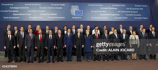 Greek Prime Minister Antonis Samaras, Irish Prime Minister Enda Kenny, Croatian Prime Minister Zoran Milanovic, Danish Prime Minister Helle...