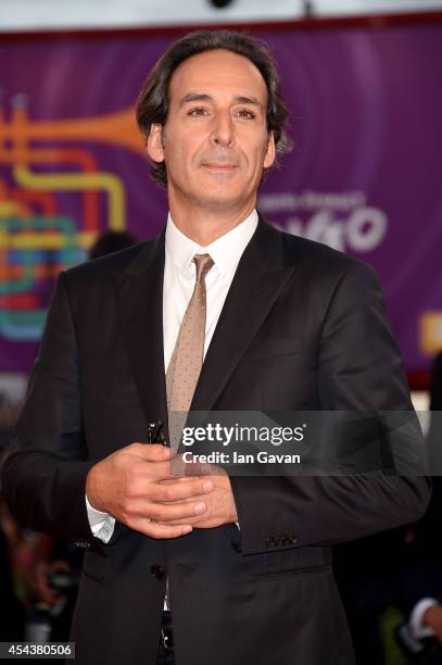 President of the Jury Alexandre Desplat attends the 'Three Hearts' - Premiere during the 71st Venice Film Festival on August 30, 2014 in Venice,...