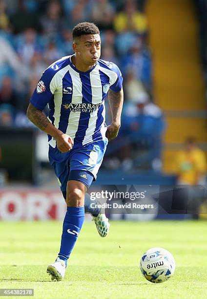 Liam Palmer of Sheffield Wednesday runs with the ball during the Sky Bet Championship match between Sheffield Wednesday and Nottingham Forest at...