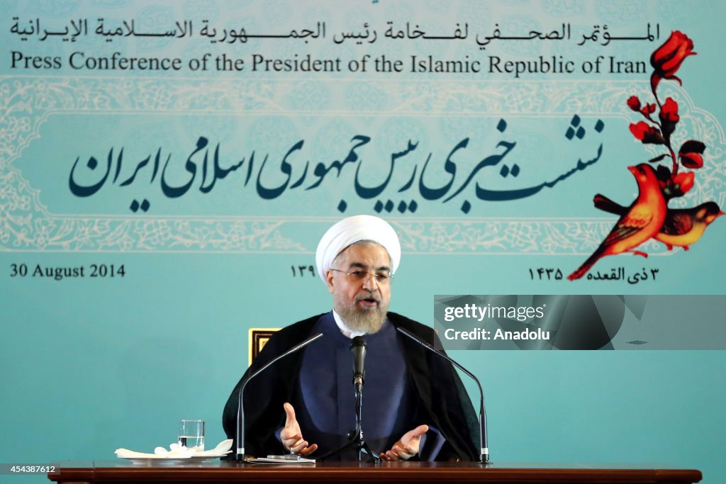Press conference of Hassan Rouhani