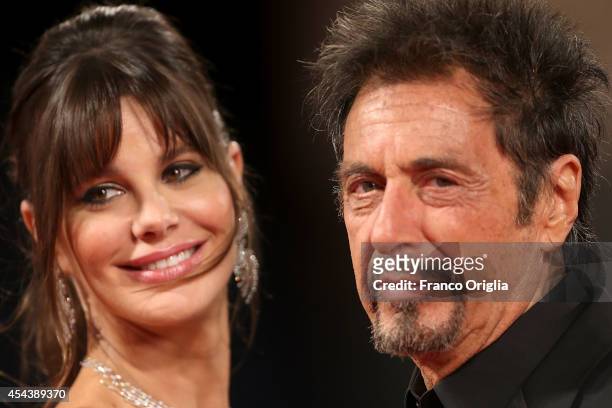 Al Pacino and Lucila Sola attend the 'The Humbling' Premiere during the 71st Venice Film Festival on August 30, 2014 in Venice, Italy.