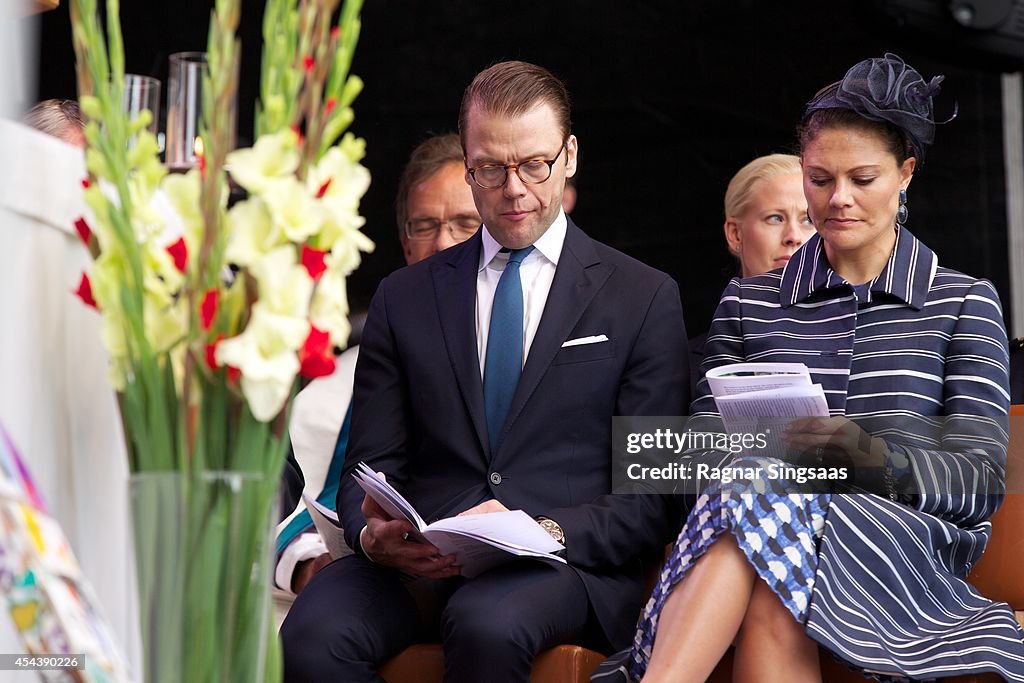 Swedish Royals Attend Celebrations To Mark the 1,000th Anniversary of Skara Diocese