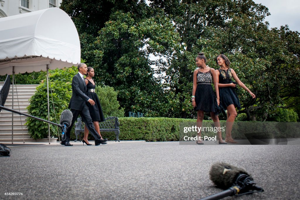 President Obama and First Family Attend Wedding in New York