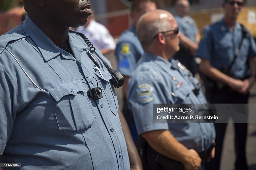 Rally Held in Ferguson Over Police Killing Of Michael Brown
