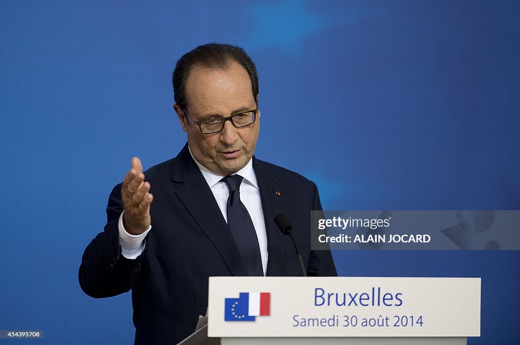 BELGIUM-EU-SUMMIT-HOLLANDE