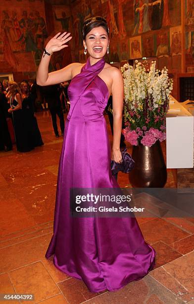 Daniela Weisser de Sosa attends the Salzburg Festival Ball at Felsenreitschule on August 30, 2014 in Salzburg, Austria.