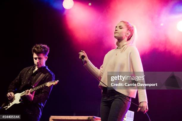 Hannah Reid of London Grammar performs on stage at Electric Picnic at Stradbally Estate on August 30, 2014 in Stradbally, Ireland.