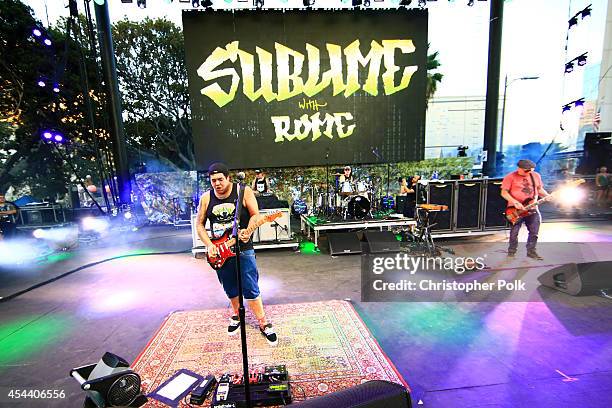 Musician Rome Ramirez of Sublime with Rome performs on the Dylan Stage during day 1 of the 2014 Budweiser Made in America Festival at Los Angeles...