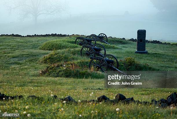 Cannons on Cemetery Hill battlefield, Gettysburg National Military Park.