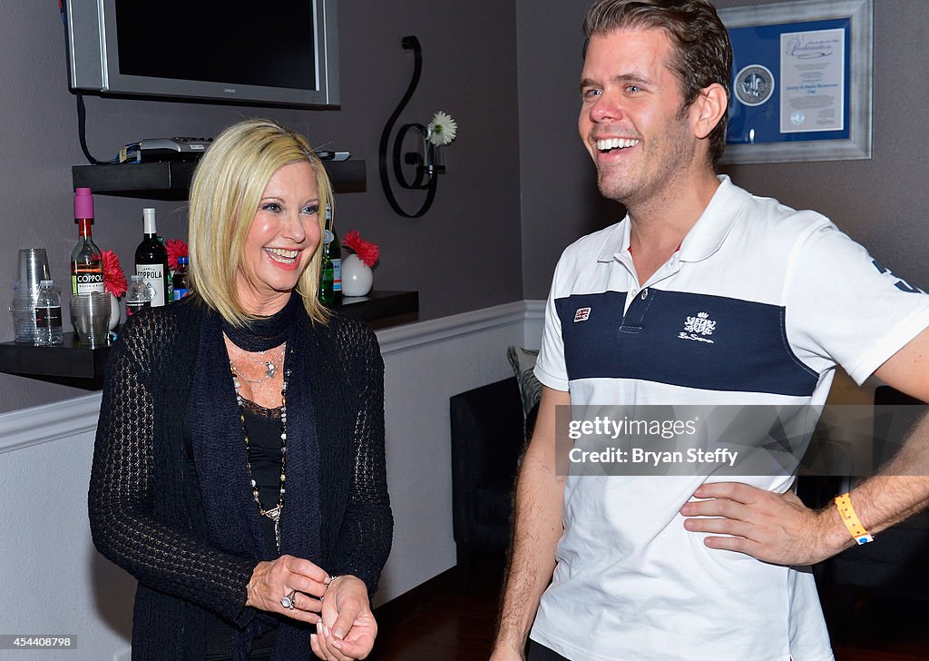 Perez Hilton Attends Olivia Newton-John's "Summer Nights" At Flamingo Las Vegas