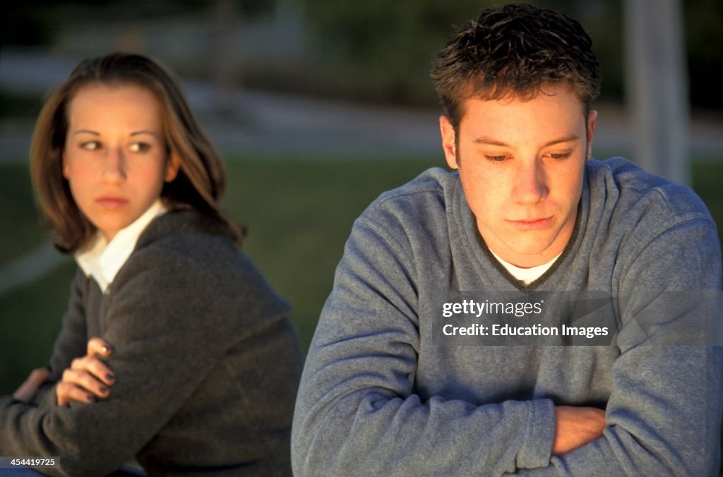 Teen Couple After Argument