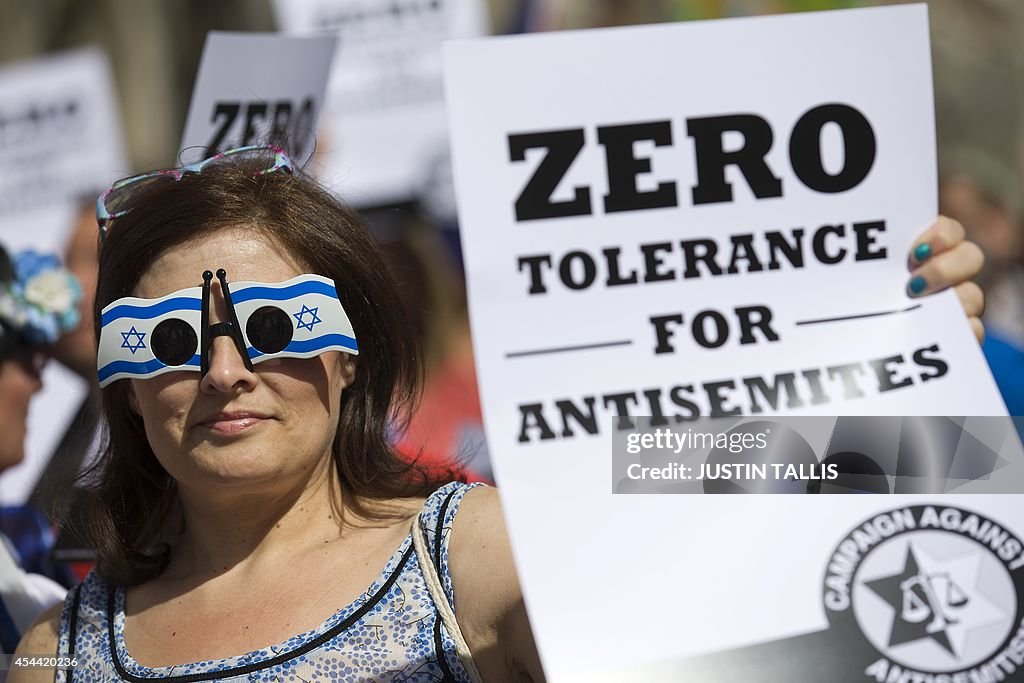 BRITAIN-ISRAEL-JEWS-PROTEST-ANTI SEMITISM