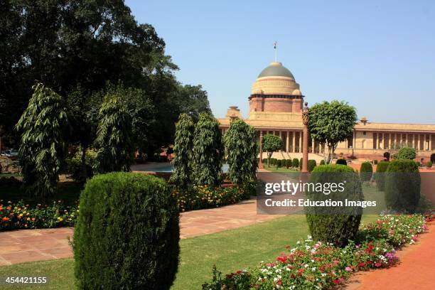 India, New Delhi, Rashtrapati Bhavan, The Presidents Residence.