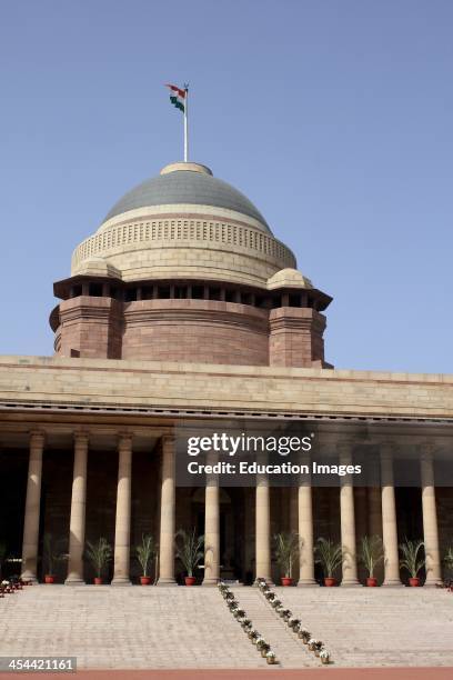 India, New Delhi, Rashtrapati Bhavan, The Presidents Residence.