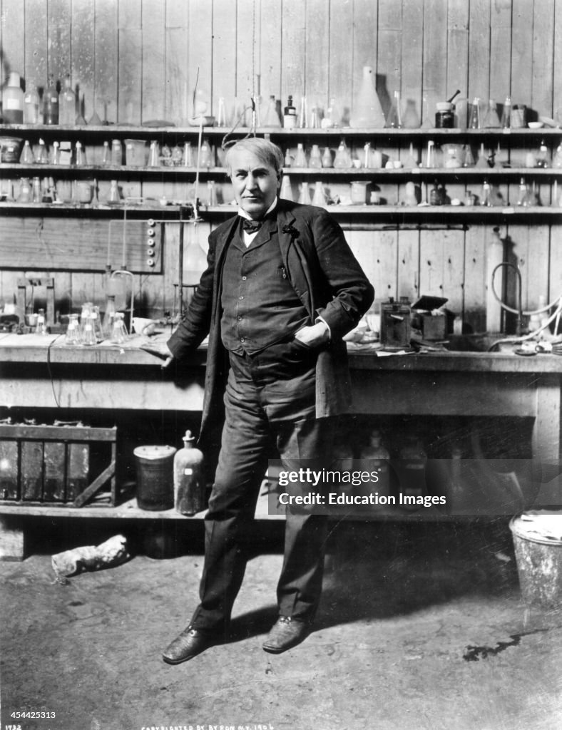 Thomas Edison In His Lab