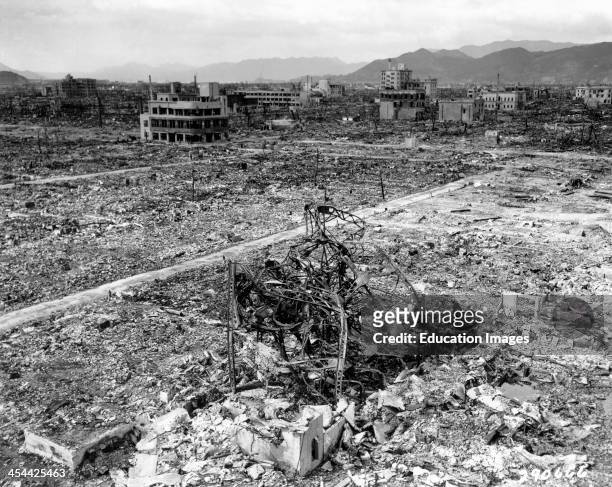 Hiroshima, Japan, After Atomic Bomb Hit, World War II.