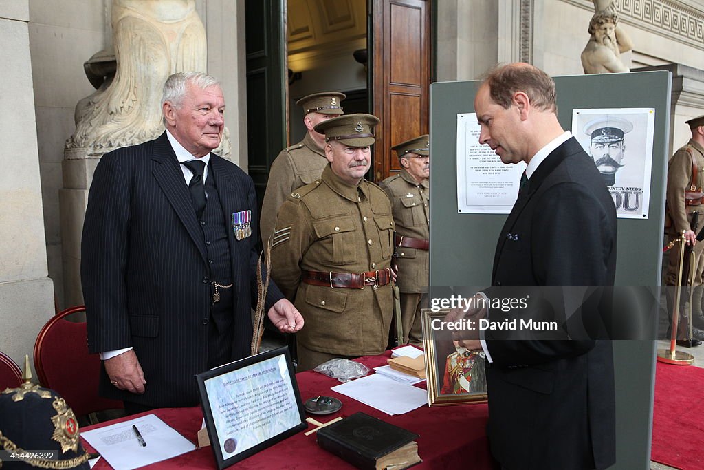 Pals Memorial Unveiled By The Earl of Wessex