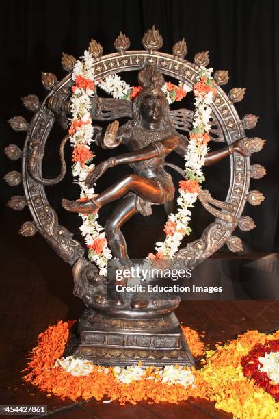 India, New Delhi, India International Centre, Arangetram ceremony, The first public dance performance by young Bharat Natyam dancers, Before the...