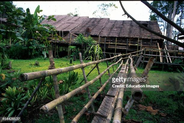 Malaysia, Longhouse Of Bijayuh Tribe, Sarawak.
