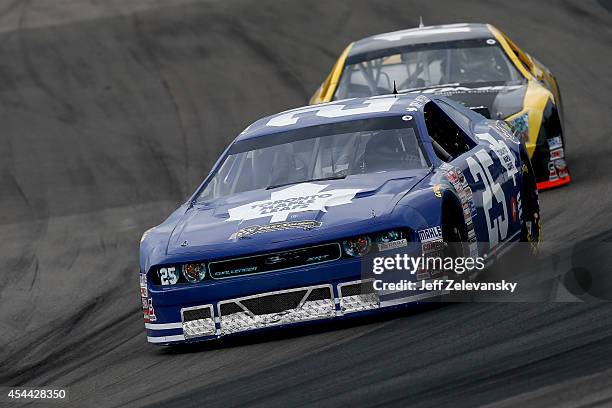 Joey McColm. Driver of the PartSource/Toronto Maple Leafs Dodge races during the Clarington 200 NASCAR Canadian Tire Series presented by Mobil 1 at...