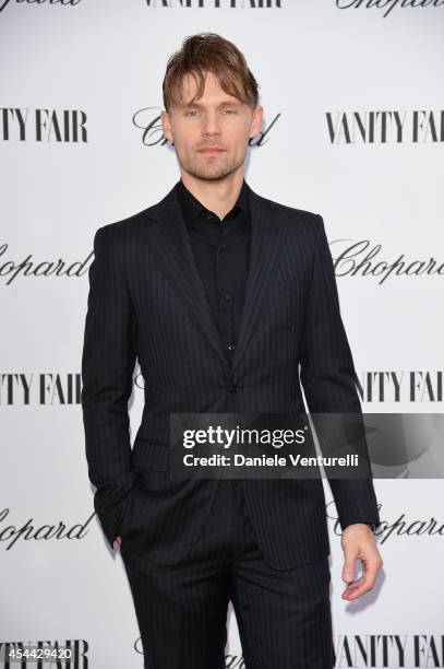 Scott Haze attends the Chopard And Vanity Fair Present 'Backstage At Cinecitta' Exhibition - Red Carpet - 71st Venice Film Festival at Cipriani Hotel...