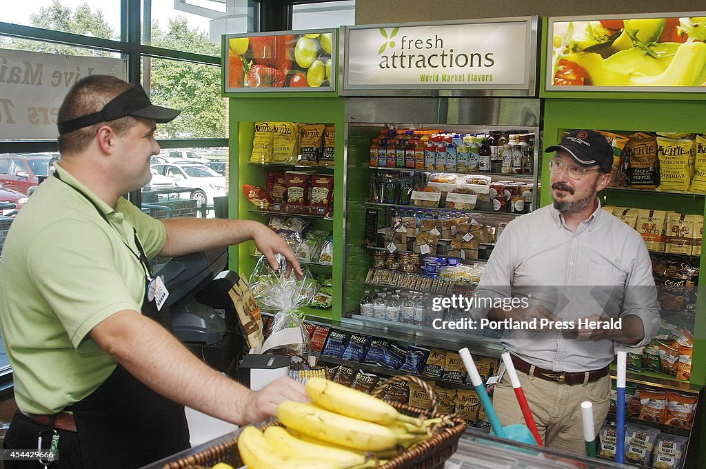 Kennebunk service area Bananaman with comedian John Hodgman