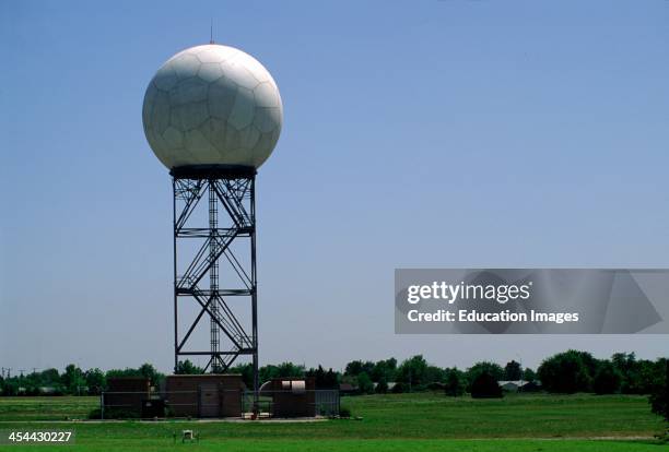 Doppler radar dome, Amarillo, Texas.