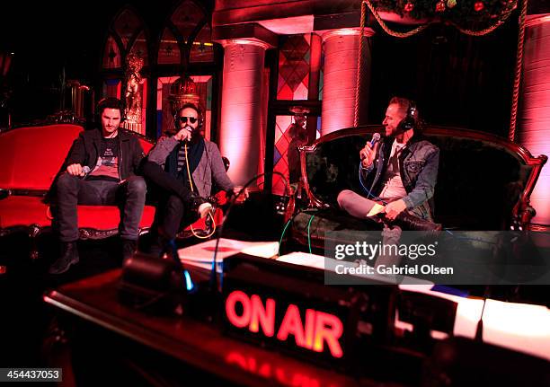 Musical group Capital Cities at an interview with Stryker during The 24th Annual KROQ Almost Acoustic Christmas at The Shrine Auditorium on December...