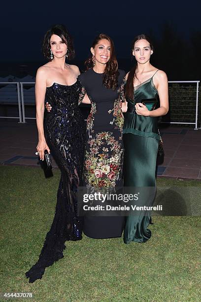 Alessandra Martines, Caterina Murino and Sara Serraiocco attend the Kineo Award during the 71st Venice Film Festival on August 31, 2014 in Venice,...