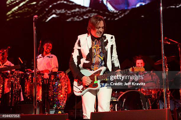 Musician Win Butler of Arcade Fire performs onstage at the 24th Annual KROQ Almost Acoustic Christmas at The Shrine Auditorium on December 8, 2013 in...