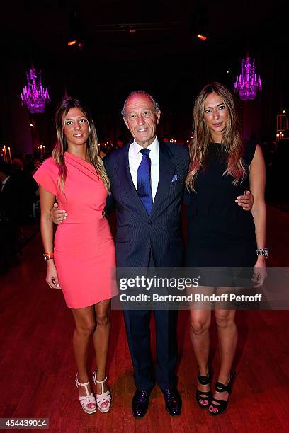 Thierry Gaubert, with his daughters Milena and Nastasia attend the Grand Bal de Deauville For Care France Association in Casino Barriere de Deauville...