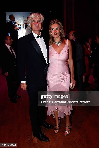 Conte Eric d'Hauteville and his sister Valerie d'Hauteville attend the Grand Bal de Deauville For Care France Association in Casino Barriere de...