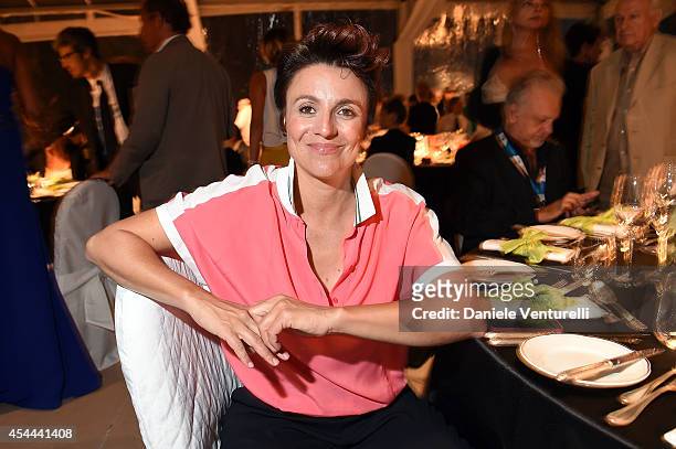 Michela Cescon attends Kineo Award Dinner during the 71st Venice Film Festival at Hotel Excelsior on August 31, 2014 in Venice, Italy.