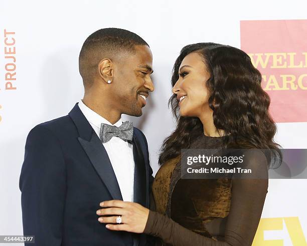 Big Sean and Naya Rivera arrive at the 15th Annual Trevor Project Benefit held at Hollywood Palladium on December 8, 2013 in Hollywood, California.