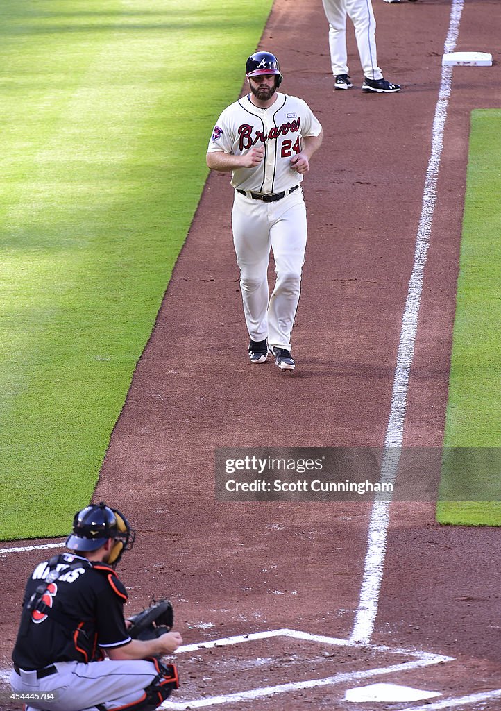 Miami Marlins v Atlanta Braves