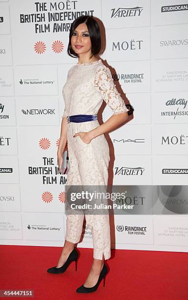 Gemma Chan attends the Moet British Independent Film awards at Old Billingsgate Market on December 8, 2013 in London, England.