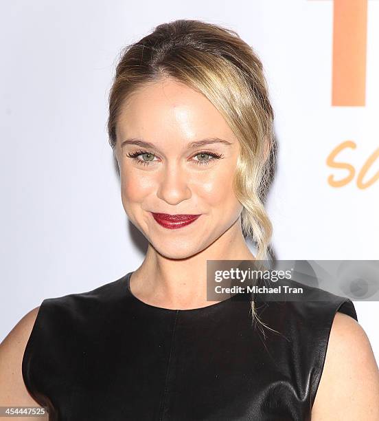 Becca Tobin arrives at the 15th Annual Trevor Project Benefit held at Hollywood Palladium on December 8, 2013 in Hollywood, California.