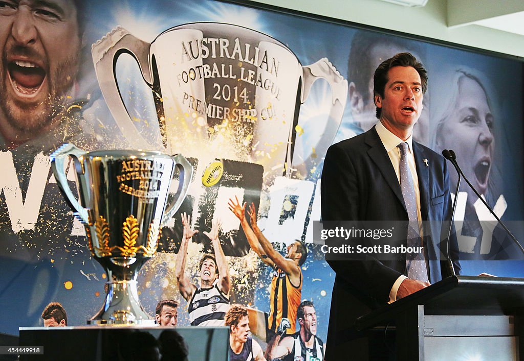 AFL Premiership Cup Handover
