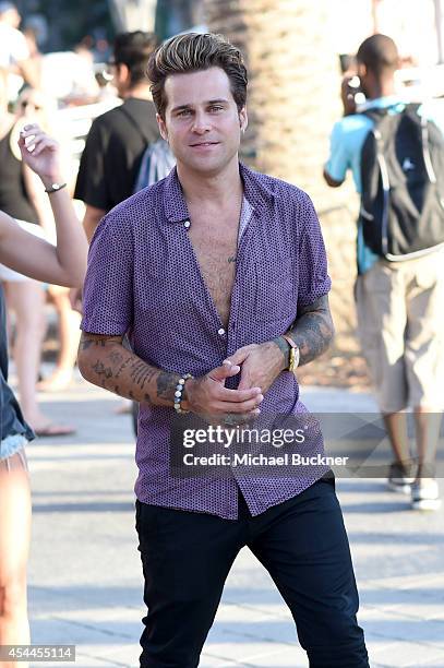 Musician Ryan Cabrera attends American Eagle Outfitters Celebrates The Budweiser Made in America Music Festival during day 2 at Los Angeles Grand...