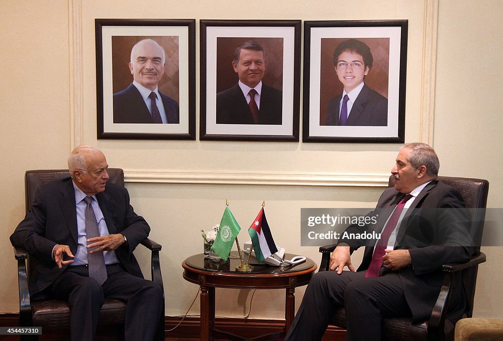 Secretary-General of the Arab League Nabil Elaraby in Jordan