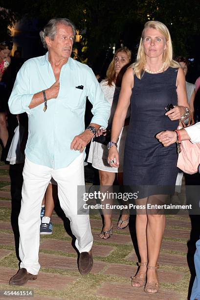 Philippe Junot and Nina Junot attend Land Rover Trophy delivery of 43th International Polo Tournament on August 30, 2014 in Sotogrande, Spain.