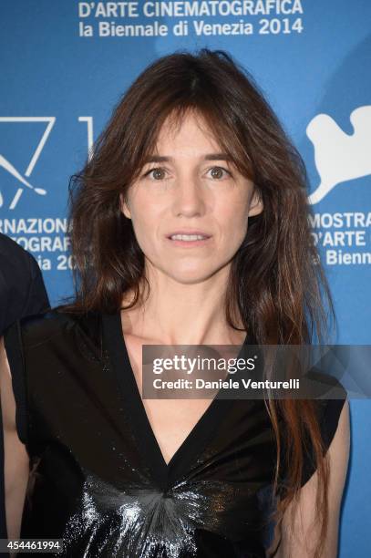 Actress Charlotte Gainsbourg attends the 'Nymphomaniac: Volume 2 - Directors Cut' Photocall during the 71st Venice Film Festival at Palazzo Del...