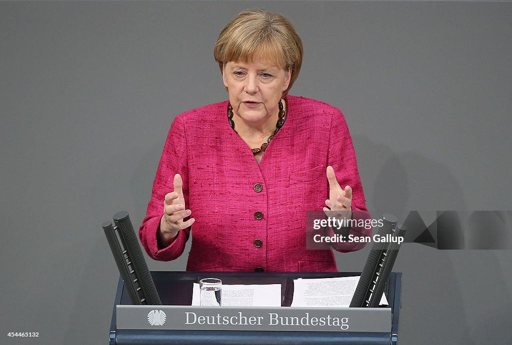 Germany To Send Arms To Iraqi Kurds, Bundestag Debates