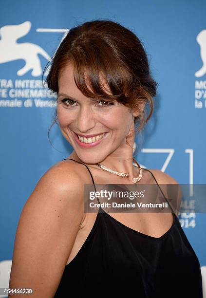 Actress Isabella Ragonese attends 'Il Giovane Favoloso' Photocall during the 71st Venice Film Festival at Palazzo Del Casino on September 1, 2014 in...