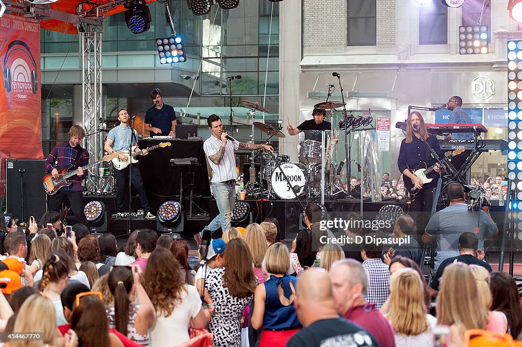 Maroon 5 Perform On NBC's "Today"