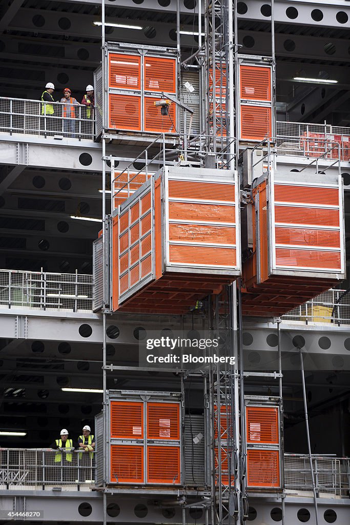 UBS AG's Offices During Construction In London